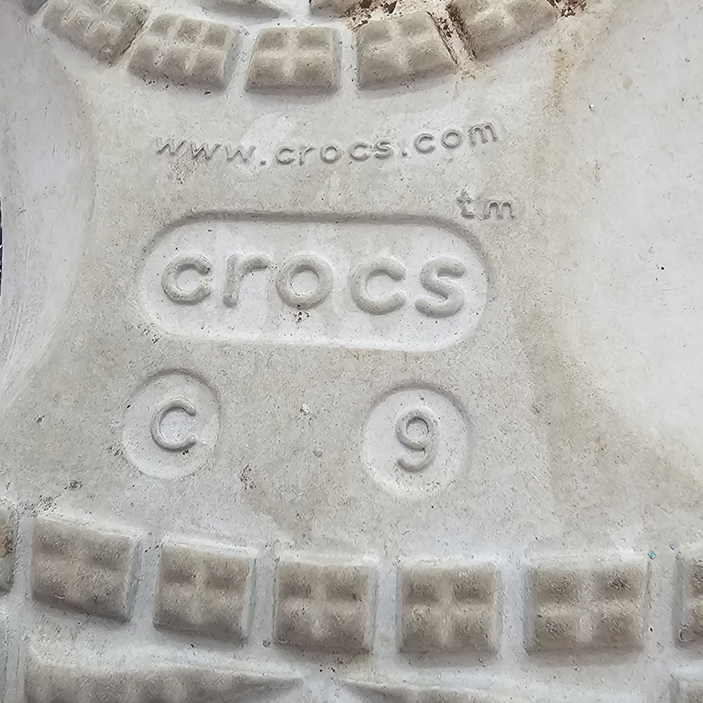 Crocs Baya Glitter Clogs Silver Little Kids Size 9 Toddler Sparkly Comfort Shoes - Picture 6 of 8